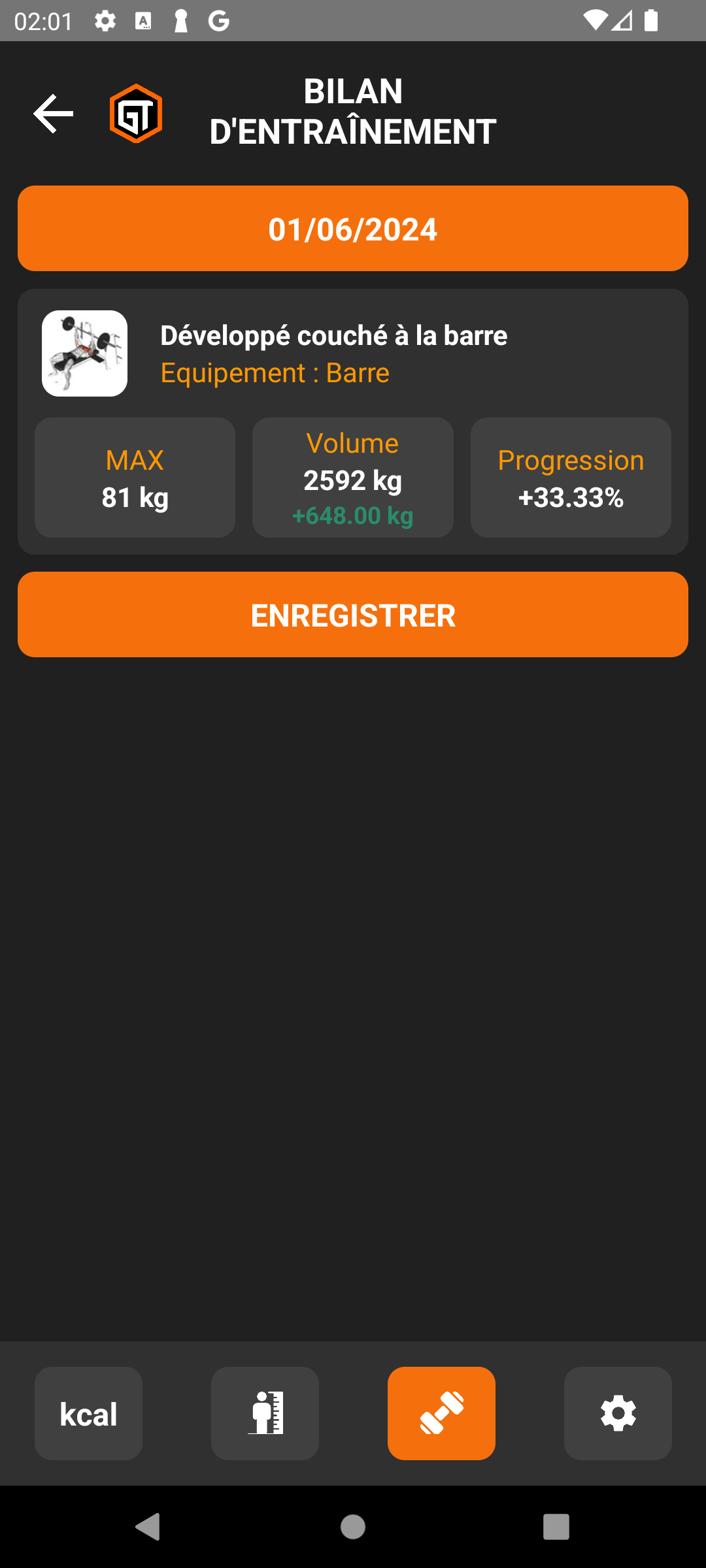 Bilan de progression