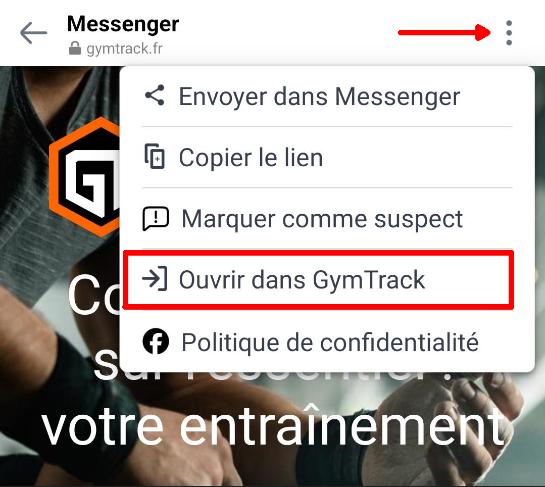 Ouvrez le sous menu